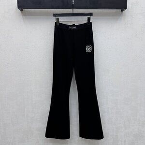 Loewe 2026 New Arrival Logo Webbing Flared Trousers